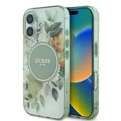 Guess iPhone 16 Mobilskal MagSafe IML Flower & Tonal Circle