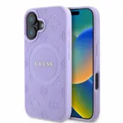 Guess iPhone 16 Mobilskal Magsafe Saffiano Peony Classic Logo