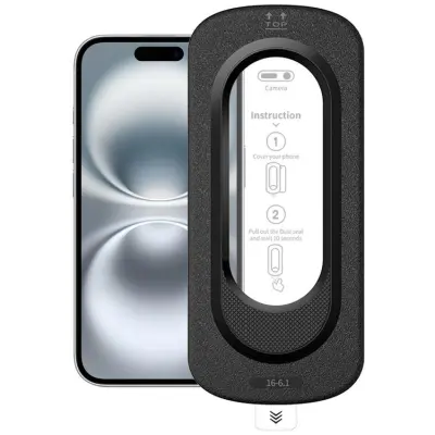 Härdat glas Skärmskydd För Apple iPhone 16 med Installationsverktyg