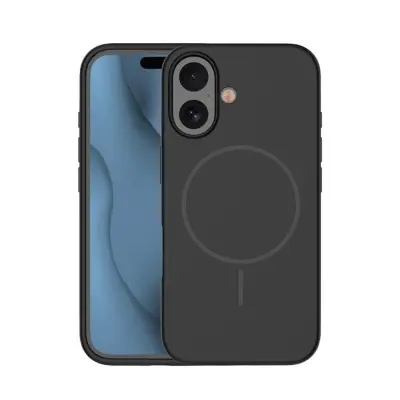 iPhone 16 Mobilskal MagSafe Silikon Thin - Svart