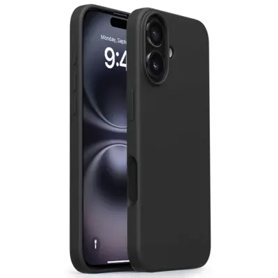 iPhone 16 Mobilskal Ultra Thin Silikon - Svart