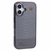 KIGC iPhone 16 Mobilskal MagSafe Crocodile - Grå