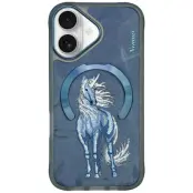 Nimmy iPhone 16 Mobilskal MagSafe Fantasy Animal - Blå