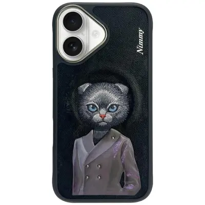Nimmy Mobilskal till iPhone 16 MagSafe Fashion Cute Pet - Svart