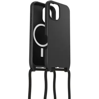 OtterBox React Necklace Case MagSafe (iPhone 16) - Transparent/svart