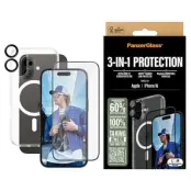 PanzerGlass 3-in-1 Skyddspaket iPhone 16