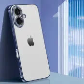 SULADA iPhone 16 Skal Electroplated AG Matte TPU - Blå