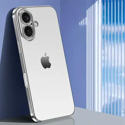 SULADA iPhone 16 Skal Electroplaterad AG Matt TPU - Silver
