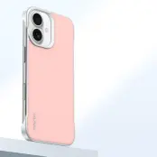 SULADA iPhone 16 Skal Frameless PU + PC Baksida - Rosa