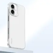 SULADA iPhone 16 Skal Frameless PU + PC Baksida - Vit