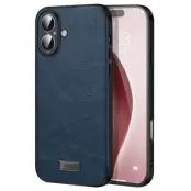 SULADA iPhone 16 Skal PU Läder + TPU + PC Baksida - Blå