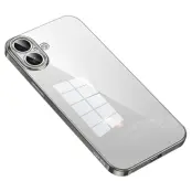 SULADA Mobilskal till iPhone 16 Ultra-Tunt Elektropläterat TPU Klar - Grå