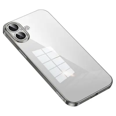 SULADA Mobilskal till iPhone 16 Ultra-Tunt Elektropläterat TPU Klar - Grå
