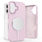 Tech-Protect iPhone 16 Mobilskal Magsafe Pure Silikon - Rosa Pearl