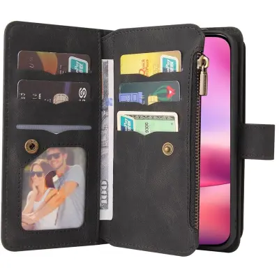 Trolsk Fodral med Kortfack (iPhone 16) - Svart