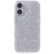 Trolsk Glittrigt iPhone-skal (iPhone 16) - Silver