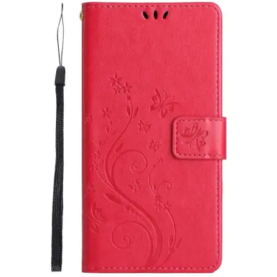 Trolsk Imprint Flower Wallet (iPhone 16) - Lila