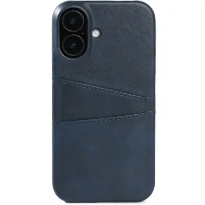 Trolsk Leather Card Case (iPhone 16) - Blå
