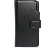 Trolsk Leather Wallet (iPhone 16) - Svart