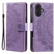 Trolsk Mandala Wallet with Strap (iPhone 16) - Lila