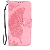 Trolsk Plånboksfodral med Fjäril (iPhone 16) - Roséguld