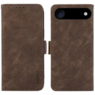 ABEEL iPhone Air Fodral PU Läder Folio Ställ Brown