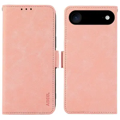 ABEEL iPhone Air Fodral PU Läder Folio Ställ Pink
