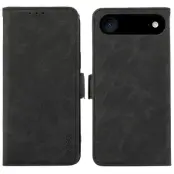 ABEEL iPhone Air Fodral PU Läder Folio Ställ Svart