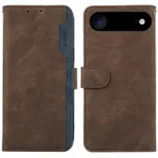 ABEEL iPhone Air Fodral Splicing Läder Flip RFID Skydd - Brun