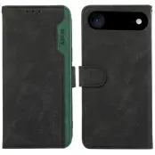 ABEEL iPhone Air Fodral Splicing Läder Flip Svart RFID Blocking