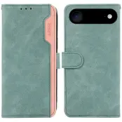 ABEEL iPhone Air Skal Splicing Läder Flip Fodral Baby Blue