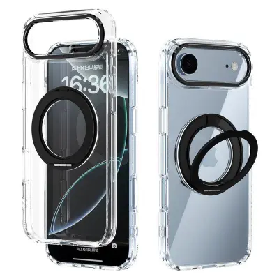 ABEEL Q-LUCK iPhone Air Skal Shockproof Med Kickstand Svart