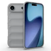 AMORUS iPhone 17 Air Mobilskal Shockproof TPU Rugged - Ljusgrå
