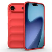 AMORUS iPhone 17 Air Mobilskal Shockproof TPU Rugged - Röd