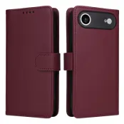 BETOPNICE iPhone Air Magnetic Plånboksfodral Konstläder - Röd