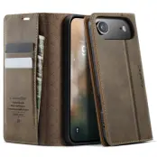 Caseme iPhone Air Plånboksfodral RFID Blocking 033 - Kaffe