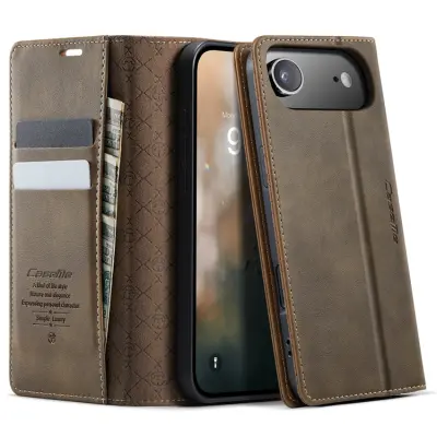 Caseme iPhone Air Plånboksfodral RFID Blocking 033 - Kaffe