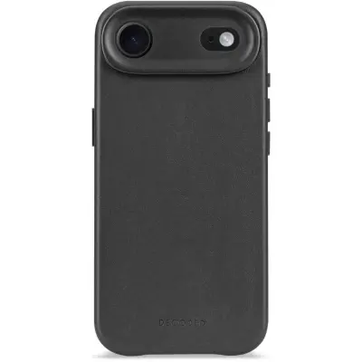 Decoded Leather Back Cover MagSafe (iPhone Air) - Svart