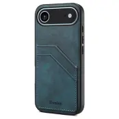 DENIOR iPhone Air Fodral PU-läder + TPU + PC - Blå