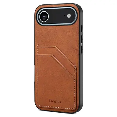 DENIOR iPhone Air Fodral PU Läder + TPU + PC - Brun