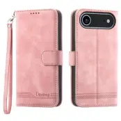 DIERFENG DF-03 Plånboksfodral för iPhone Air Konstläder - Rosa