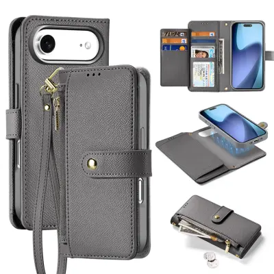 Dux Ducis iPhone Air Plånboksfodral Magsafe Detachable Lawa - Grå