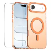 ENKAY Mobilskal till iPhone Air MagSafe med 9H Härdat Glas - Orange