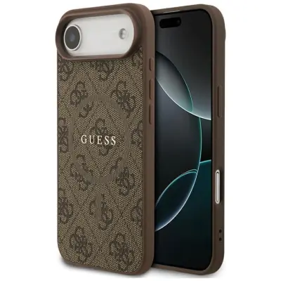 Guess Mobilskal till iPhone Air MagSafe 4G Ring Classic Logo - Brun