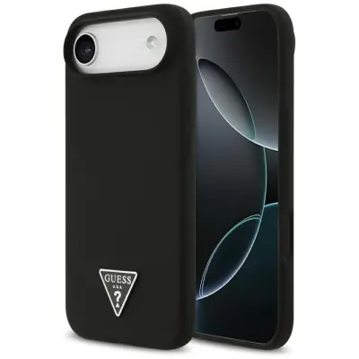 Guess Mobilskal till iPhone Air MagSafe Silikon Triangle Logo - Svart