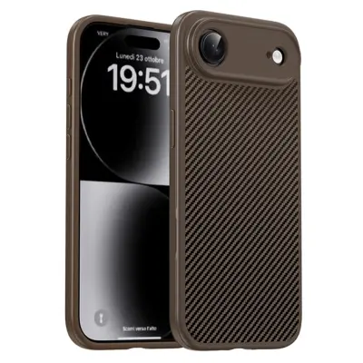 IPAKY iPhone Air Mobilskal Carbon Fiber - Ökenguld