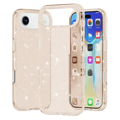 Mobilskal till iPhone Air Glittrande Puderglitter - Guld