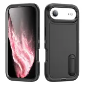 iPhone Air Mobilskal Kickstand Silikon - Svart