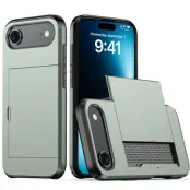 iPhone Air Mobilskal korthållare - Armégrön
