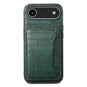 iPhone Air Mobilskal Korthållare Crocodile - Grön
